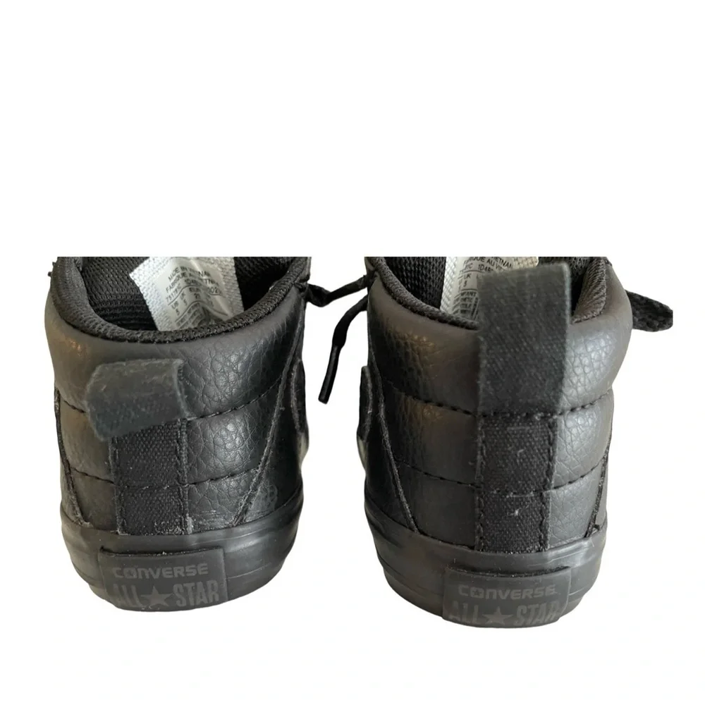 Converse All Star Black Mid Street Sneakers Baby Size 5